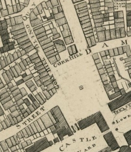 Rocque's map of 1756 showing the proposed Bedford Square