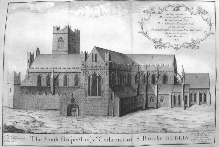 St Patrick's Cathedral, 1739. Reproduced in Stalley. 